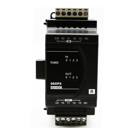 (DVP08XP211R) Модуль дискретного ввода для серии ES/EX/ES2/EX4 08 точек ввода/вывода 24 DC Реллейные выходы. Delta
