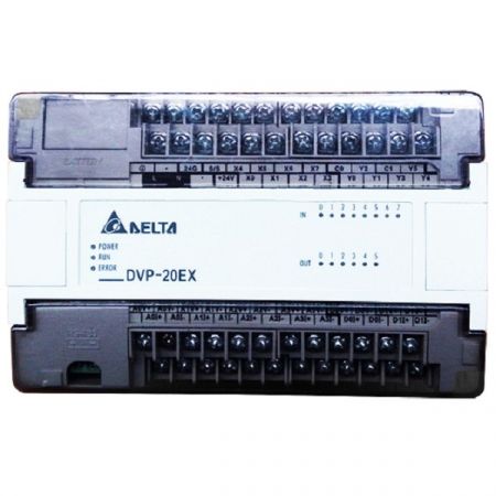 (DVP20EX00T2) Процессорный модуль серии EX 20 точек ввода/вывода 220 AC Транзисторные выходы OS version N.2. Delta