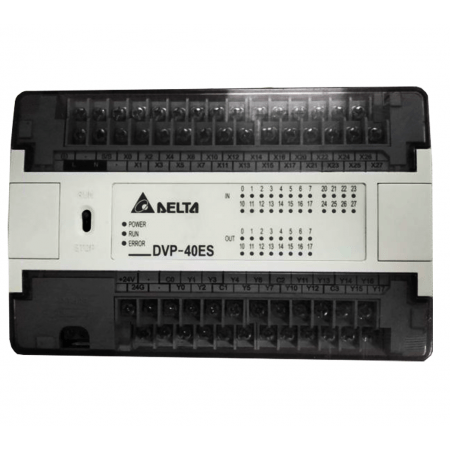 (DVP40ES00R2) Процессорный модуль серии ES 40 точек ввода/вывода 220 AC Реллейные выходы OS version N.2. Delta