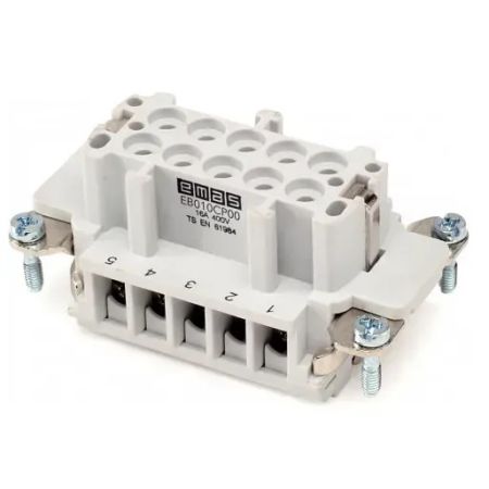 Вставка гніздова розетка EMAS EB010CP00 10 контактів 16A