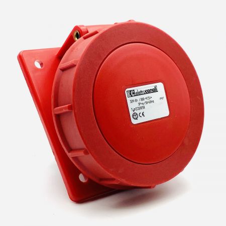 Розетка в щитовому виконанні з нахилoм 20 Rosi Snc EC69059 IP67