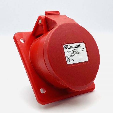 Розетка в щитовому виконанні з нахилoм 20 Rosi Snc EC69060 IP44