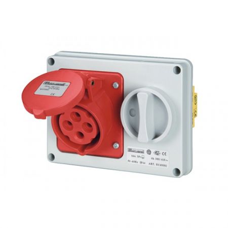 Розетка з блокуванням вбудовувана Rosi Snc EC69097 IP67