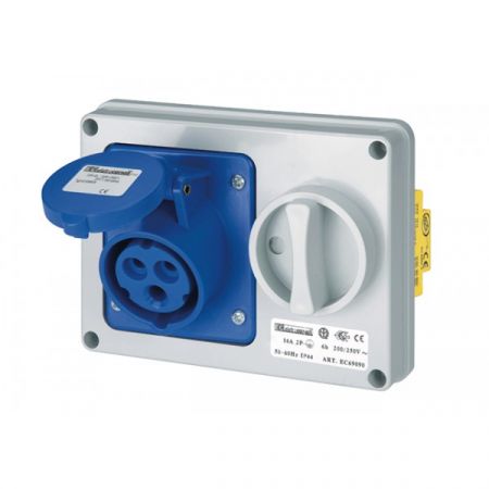 Розетка з блокуванням вбудовувана Rosi Snc EC69296 IP67