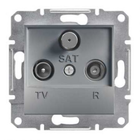 EPH3500162 Розетка TV/R/SAT (телевизионная &amp; радио &amp; спутниковая) оконечная ASFORA сталь