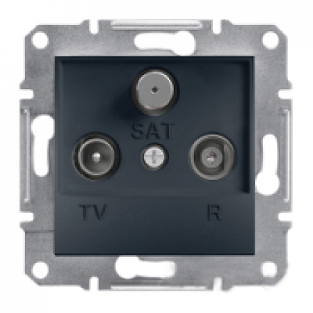 EPH3500171 Розетка TV/R/SAT (телевизионная &amp; радио &amp; спутниковая) оконечная ASFORA графит