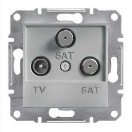 EPH3600161 Розетка TV/SAT/SAT (телевизионная &amp; 2 спутниковых) оконечная ASFORA алюминий