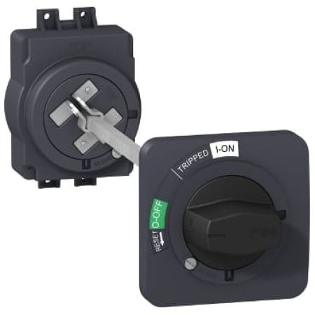(EZAROTE) Выносная черная поворотная рукоятка управления для EZC100 серии Easypact. Schneider Electric