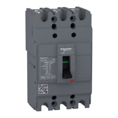 (EZC100N3015) Автоматический выключатель EZC100N. Iн=15 Ампер. 380В. 3 полюса. 15 кА. серии Easypact. Schneider Electric