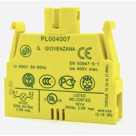 (GZPL004LA1) Ламподержатель прямое подключение. мигающий. 24V. Giovenzana International