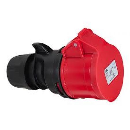 Силова кабельна розетка 16 А ампер IP44 2P T TP Electric K31SL20 3 полюси 230В