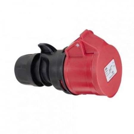 Силова кабельна розетка 32 А ампер IP44 3P T TP Electric K42SL30 4 полюси 400В