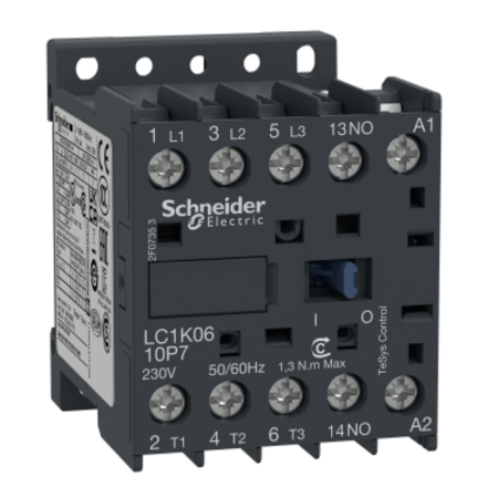 (LC1K1610M7) Контактор Tesys K. Iном=16 Aмпер. 7.5 кВт. 1NO. Uкат 220V AC. Schneider Electric