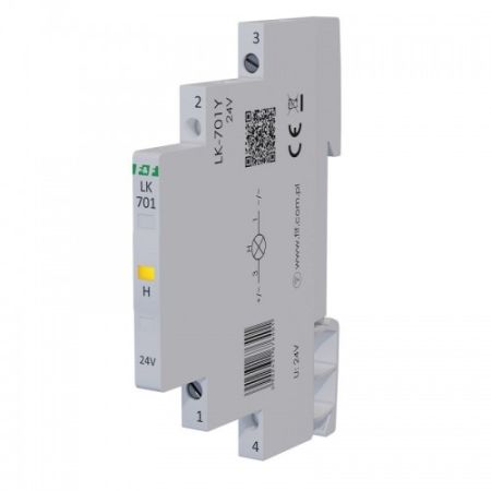 (LK-701Y-24V) Индикатор напряжения LK-701Y-24V. 12÷48 VAC/12÷60 VDC. желтый. F&F