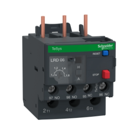 (LRD06) Тепловое реле LRD06 для контакторов LC1D09-LC1D32. Ir=1-1.7 Ампер. серия Tesys D. Schneider Electric