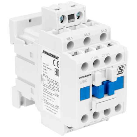 (LZDC12B3--) Контактор CUBICO Classic.3Р. 5.5kW. 12A.1НO+1НЗ. 230VAC. Schrack