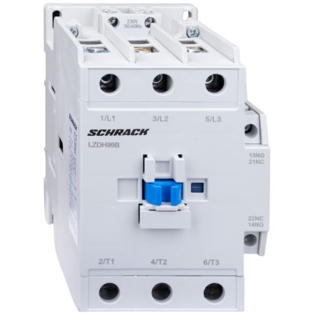 (LZDH99B3--) Контактор CUBICO High. 3Р. 40kW. 100A. 1НЗ+1HO. 230V AC. Schrack