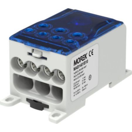 (MAB1401B10) Распределительный блок OJL400A синий вх. (1xAl/Cu240) исх. (4x35/3x50мм²). MOREK