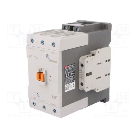 (1382009600) Контактор MC-75a LUG AC380V 50Hz 1a1b . Iном=75 A. 37 кВт. 1 NO + 1 NC. серия Metasol. LS Industrial Systems