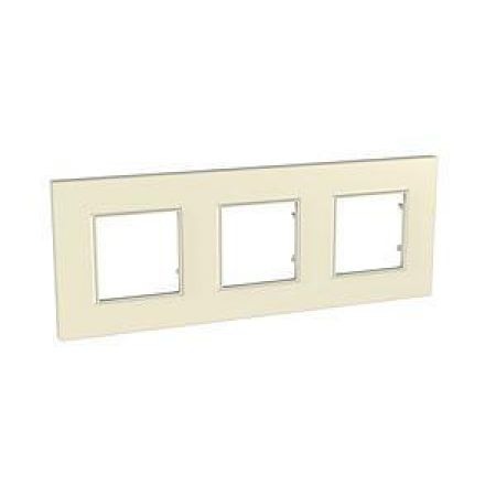 (MGU2.706.16) Рамка 3-х местная Unica Quadro Metallized камень. Schneider Electric