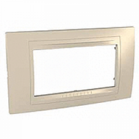 (MGU4.104.67) Декоративная рамка четырехмодульная Unica Allegro Песчаный. Schneider Electric