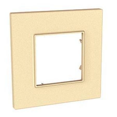 (MGU4.702.36) Рамка одноместная Unica Quadro Pearl бронзово-жемчужный. Schneider Electric