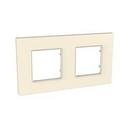 (mgu4.704.35) Рамка 2-х местная Unica Quadro Pearl серо-жемчужный". Schneider Electric
