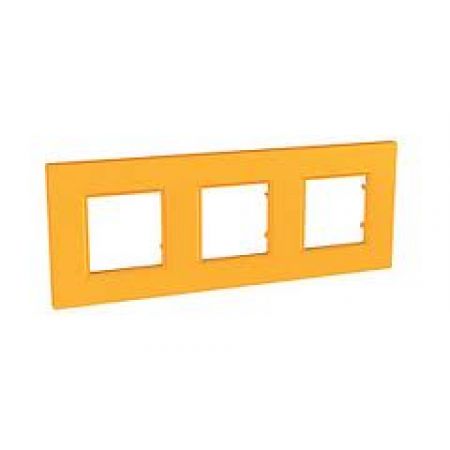 (MGU4.706.29) Рамка 3-х местная Unica Quadro Natura Cytrus. Schneider Electric