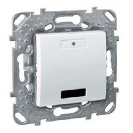 (MGU5.532.18) Двухкнопочный выключатель для подключения в шину KNX с индикатором состояния и ИК приемником. белый. Schneider Electric