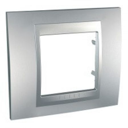 (MGU6.002.30) Декоративная рамка 1 местная Unica Top одномодульная. аллюминий. Schneider Electric