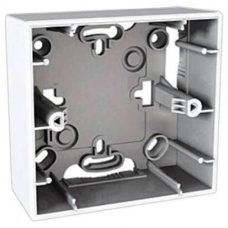 (MGU8.002.18) Коробка для наружного монтажа 2 модуля для Unica Basic/Color. белая. Schneider Electric