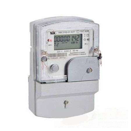 (nik4827) Однофазный счетчик НИК 2102-01.Е2Т 220В (5-60)А. NIK