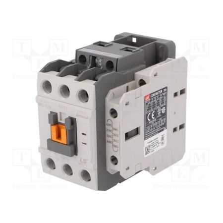 (1336011500) Контактор MC-32a Screw DC24V 1a1b . Iном=32 A. 15 кВт. 1NO+1NC. серия Metasol. LS Industrial Systems
