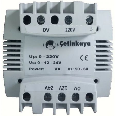 Трансформатор напруги понижувальний Uвх 230В Uвих 12 24В Cetinkaya Pano S21C12K01 50 ВА