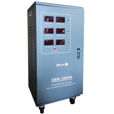 (SBW30) Стабилизатор напряжения SBW-30000. 30кВА. трёхфазный. тиристорный. ElectrO