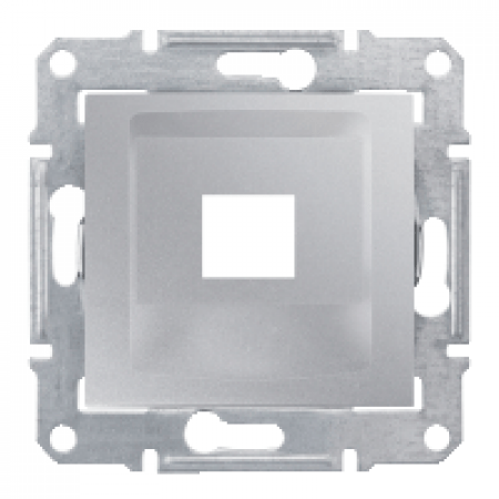 SDN4300460 Накладка для информационной розекти RJ45. одномодульная RDM. кат. 5E. 6 UTP. Sedna алюминий