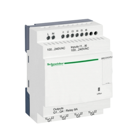 (SR2E121FU) Интеллектуальное реле Zelio 12ВХ/ВЫХ.~240В. Без дисплея. Schneider electric