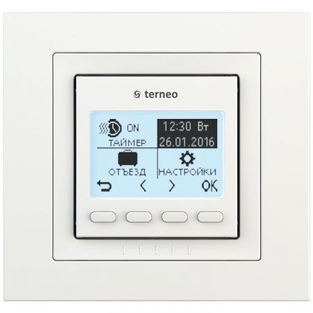 (terneo sx ск) Терморегулятор Terneo sx. слоновая кость