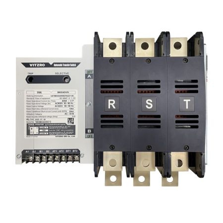(B60040WN) Переключатель напряжения с соленоидным приводом ATS WN 3*400А 220V AC. Vitzro