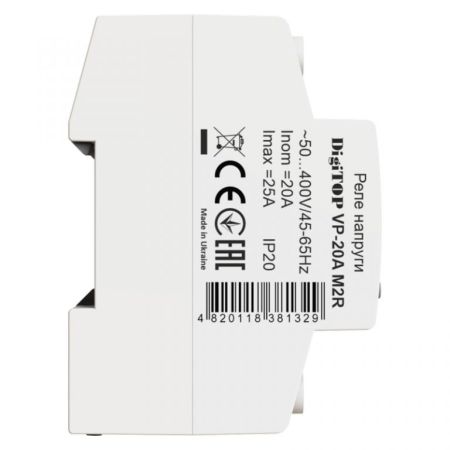(VP-20A M2R) 1-ф реле контроля напряжения – VP-20A M2R. 20А. 120-270V AC. Digitop