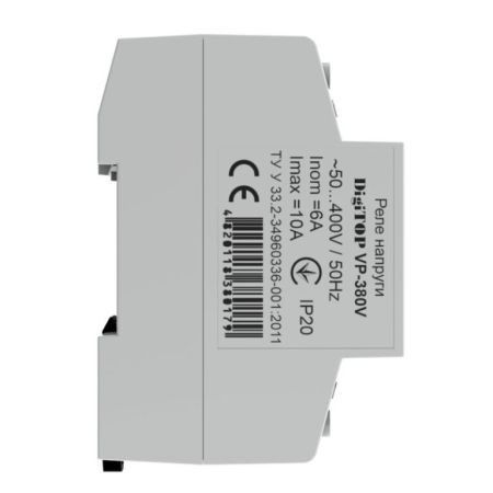 (Vp-380V) 3-ф реле контроля напряжения Vp-380V. 6А. 120-270V AC. Digitop