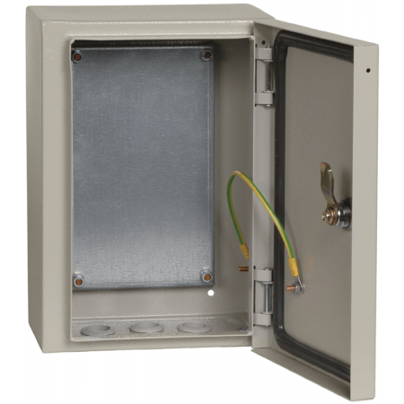 (YKM40-321-54) Корпус металлический ЩМП-3.2.1-0 74 У2. IP54. 300х210х150 с монтажной панелью. IEK
