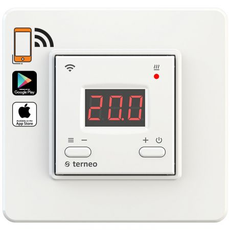 (terneo pro unic ск) Терморегулятор Terneo pro unic. слоновая кость