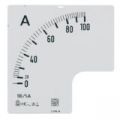(SC2251C120) Шкала для амперметра 90° 120/5A. тип RQ72E. IME