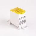 (502630ж) Блок распределительный на DIN-рейку 80А  желтый. TAKEL