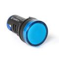 (PB0-LS22-220B) Лампа сигнальная LED индикатор. диаметр 22 мм 220V. синий. Plastim