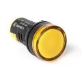 (PB0-LS22-220Y) Лампа сигнальная LED индикатор. диаметр 22 мм 220V. жёлтый. Plastim
