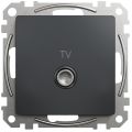 (SDD114471) Розетка TV конечная 4дб Sedna Design. чёрный. Schenider Electric