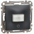 (SDD114504) Датчик движения с кнопкой Sedna Design. чёрный. Schenider Electric