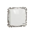 (SDD211101) Одноклавишный выключатель IP44 Sedna Design. белый. Schenider Electric